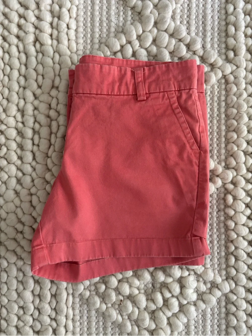 Vineyard Vines Coral Pink Chino Cotton Shorts Girl size 14